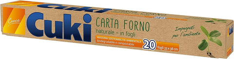 Italian Gourmet Küche, Kochen & Backen 24x Cuki Naturpapier Backofen 33 x 38 cm mit je 20 Blatt + Italian Gourmet polpa 400g 8032804040014