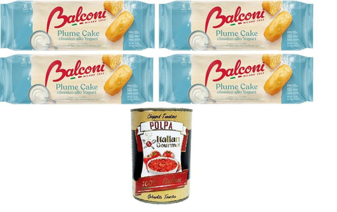 Balconi Plume Cake Classico allo Yogurt Klassischer Joghurt Pflaumenkuchen vom Balkon 4x 190 gr italienisch Original