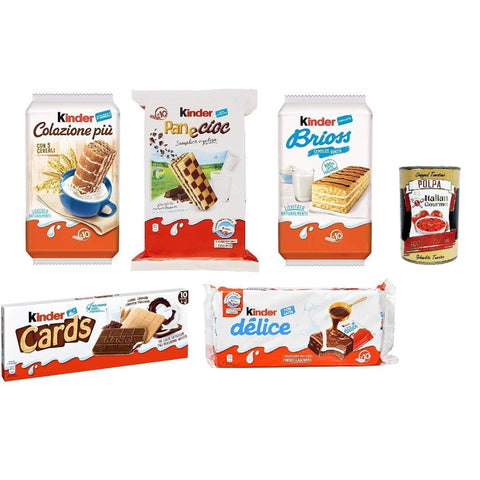 Kinder Testpaket, Brioss Colazione più Panecioc delice snack cards, 5 Stücke Kuchen & Torten italienisch Original