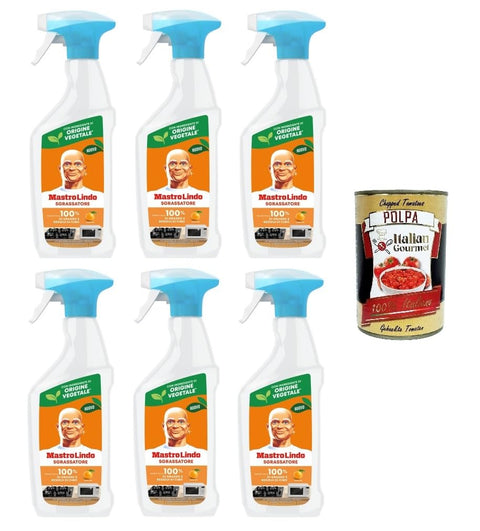 Mastro Lindo Küchenspray Entfetter, 6er Pack 1x500ml Original italienisch Gebäck