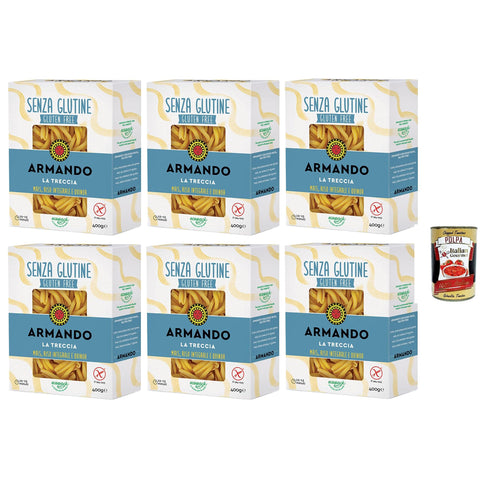 ARMANDO La treccia senza glutine, Gluten freie Pasta mit Multikereals mit Mais 1 Stk Original italienisch