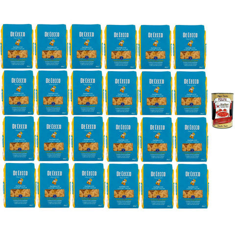 De Cecco Farfalle Pasta Italienischer Hartweizen Packungen 24x500 g italienisch Original + kostenlos polpa 400 g