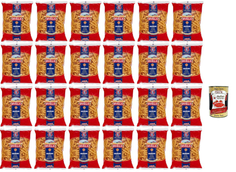 Italian Gourmet Kurze Pasta Divella Pasta 100% Italienisch Canneroni Rigati 21, Nudeln aus Hartweizengrieß, Kochen 9 Minuten 24x 500g + Italian Gourmet polpa 400g 8032804040014