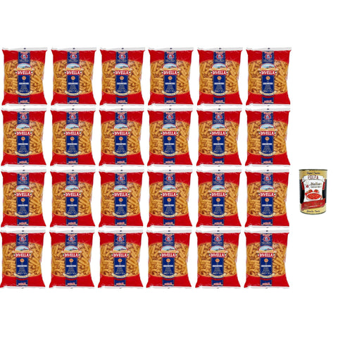 Divella Pasta 100% Italienisch Canneroni Rigati 21, Nudeln aus Hartweizengrieß, Kochen 9 Minuten 24x 500 g Original