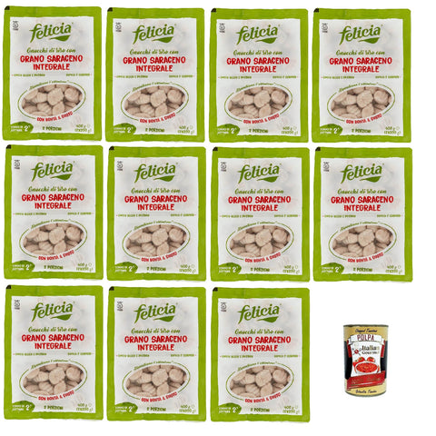 Felicia Pasta Gnocchi di Grano Saraceno Integrale, Vollkornnudel 11x400g Original italienisch