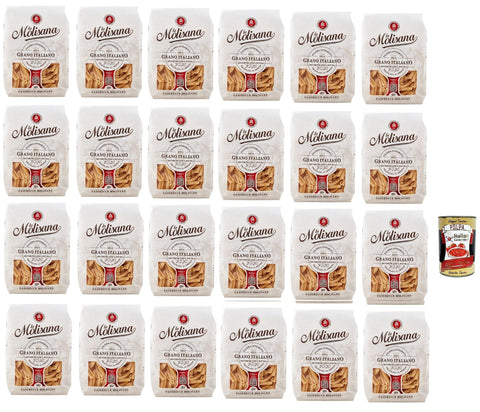 Italian Gourmet Kurze Pasta La Molisana Caserecce N. 29 Pasta Lenta Lavorazione Teigwaren aus Hartweizengrieß Bronze-Zeichnung 24x 500g + Italian Gourmet polpa 400g 8032804040014