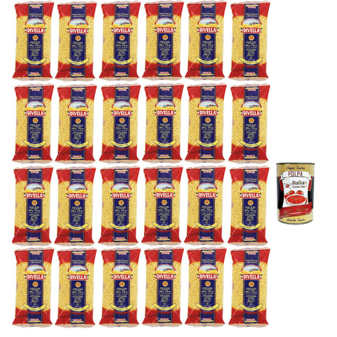 Divella Pasta nudeln 100% Italienisch N°70 Rosmarino, 24x 500 g Kurze Pasta Original