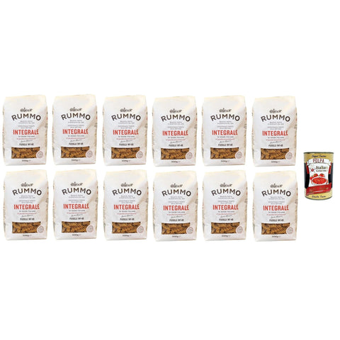 PASTA Integrale Fusilli N°48, Vollkornnudeln Nudeln Vollkorn Italienische 12x500g Original italienisch Pasta