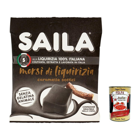Saila Morsi di Liquirizia, Bonbons Süßigkeiten Lakritze, 100% italienisches Lakritze 3x100g Original italienisch