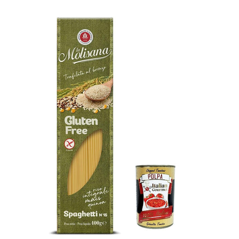 La Molisana Spaghetti n. 15 Senza glutine Gluten frei Pasta mit voller Reis Mais und Quinoa gluten free 5x 400 g italienisch Original