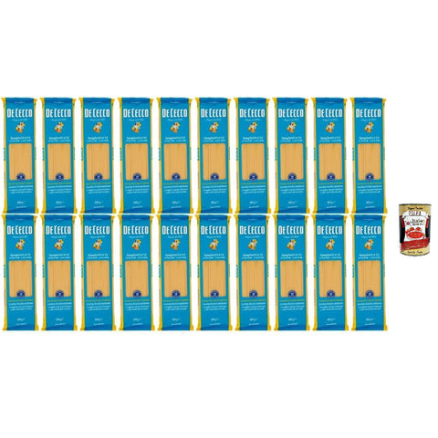 De Cecco Spaghetti Nr. 12, Italienische Hartweizenpasta, 20 Packungen à 500 g Längliche Pasta italienisch Original