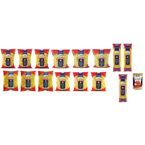 Divella Pasta Testpaket Spaghetti Ristorante Elicoidali Mista Ditali Penne Ziti Rigate, Italienische Nudeln aus 15x500g Original italienisch