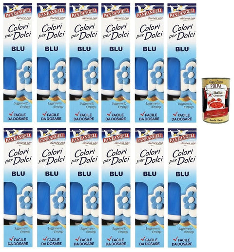 Paneangeli Paneangeli Farben für Süßigkeiten blau Eine praktische Tube zum Blaufärben von Bonbons für tolle Dekorationen. 10 g italienisch Original