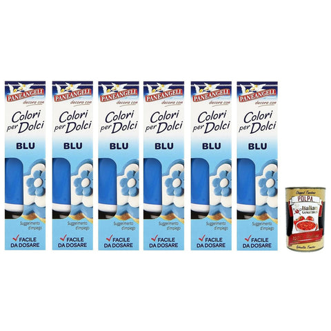 Paneangeli Paneangeli Farben für Süßigkeiten blau Eine praktische Tube zum Blaufärben von Bonbons für tolle Dekorationen. 10 g italienisch Original