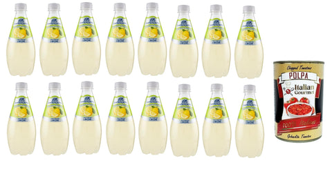 San Benedetto Prima Spremitura Limone Passione Italiana PET Soda 100% Italienisches Getränk gasförmig Lemonade 12x40cl Original italienisch