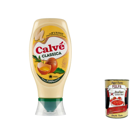 calvè Calvé Classic Mayonnaise, mit Sonnenblumenkernöl 12x430ml Original italienisch Sauce