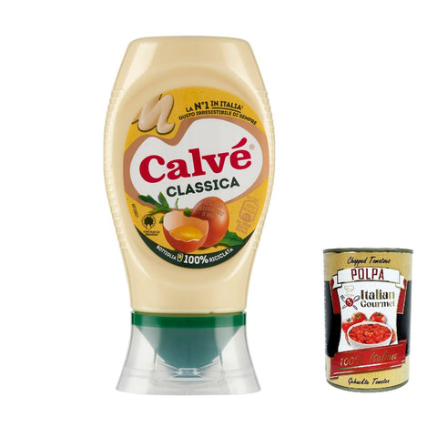 calvè Calvé Classic Mayonnaise, mit Sonnenblumenkernöl 6x250ml Original italienisch Sauce