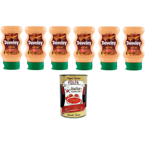 Salsa Burger squeeze, Senza glutine, Glutenfreie Burgersauce 6x 250 ml Mayonnaise italienisch Original