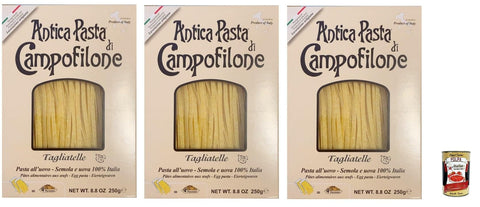 Italian Gourmet Nudelgerichte 3x Antica Pasta di Campofilone-Tagliatelle 250gr+ Italian Gourmet polpa 400g 8018961000047