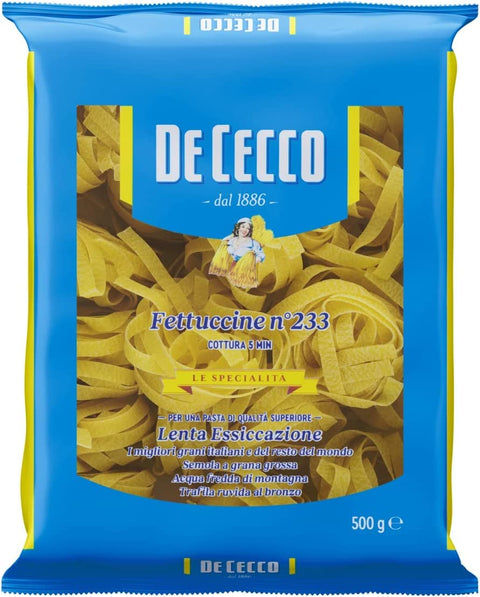 Italian Gourmet Nudeln & Pasta 10x Pasta De Cecco 100% Italienisch Fettuccine n 233 Nudeln 500g + italian Gourmet polpa 400g 8001250152336