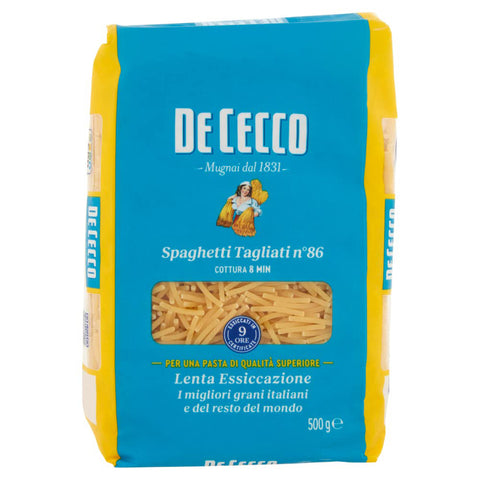 De Cecco Pasta 100% Italienisch Spaghetti tagliati n°86 Nudeln 500 g Nudeln & Pasta Original