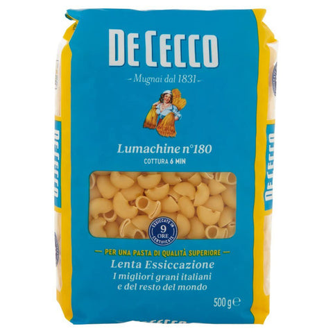 PASTA De Cecco 100% Lumachine n. 180 Nudeln 24x500g Original italienisch Pasta