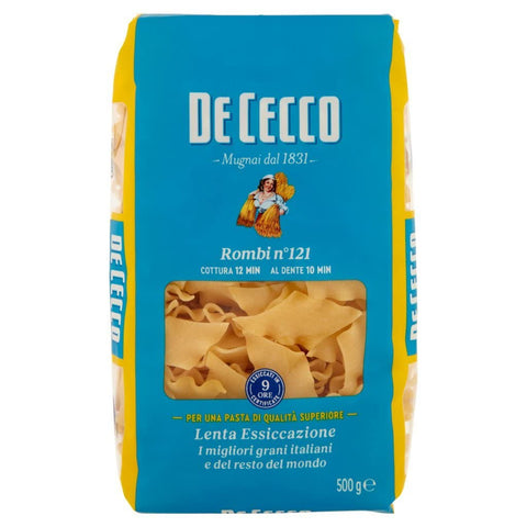 Italian Gourmet Nudeln & Pasta 24x Pasta De Cecco 100% Italienisch Rombi N°121 Nudeln 500g + Italian Gourmet Polpa 400g 8001250121219