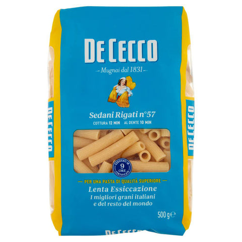 De Cecco Pasta 100% Italienisch Sedani Rigati N°57 Nudeln 500 g Nudeln & Pasta Original