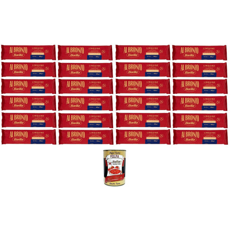 Al Bronzo Pasta Linguine Bronze Gezogene Pasta Rohe Verarbeitungsmethode 24 500 g italienisch Original + kostenlos polpa 400 g