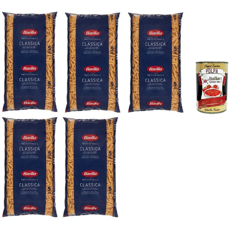Pasta Sedani Rigati Ristorante Nr. 94 italienisch Nudeln pack Catering Foodservice 5x5 kg italienisch Original + kostenlos polpa