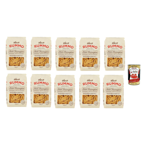 Rummo Maccheroncelli N° 7 Pasta Lenta Lavorazione Teigwaren aus Hartweizengrieß Bronze Zeichnung 10x 500 g italienisch Original