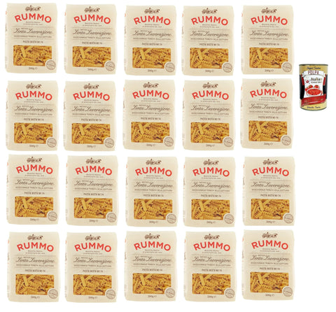 Italian Gourmet Nudeln & Pasta Rummo Pasta Mista n° 74 Pasta Lenta Lavorazione Teigwaren aus Hartweizengrieß Bronze-Zeichnung 20x 500g + Italian Gourmet polpa 400g 8032804040014