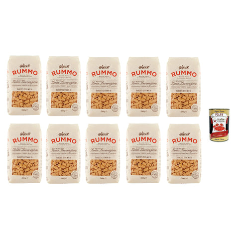 Rummo Tubetti zita n° 31 Pasta Lenta Lavorazione Teigwaren aus Hartweizengrieß Bronze Zeichnung 10x500g Original italienisch