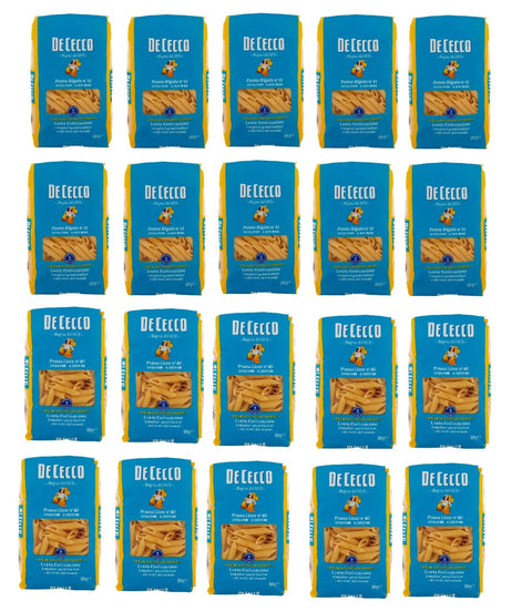 Italian Gourmet Nudeln & Pasta Testpaket Pasta De Cecco 10x Penne Lisce N° 40 Nudeln 500g + 10x Penne rigate N. 41 + Italian Gourmet Polpa 400g 8001250120410