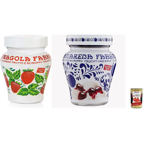 Fabbri Erdbeere Opaline Erdbeeren in Sirup 6x230g Original italienisch Obst
