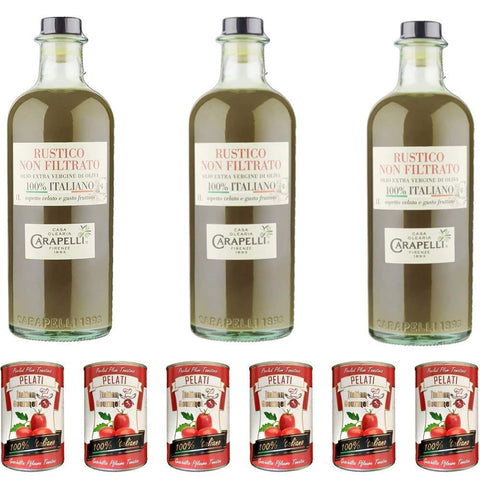Carapelli Non filtrato 1 L olio vergine oliva Extra nativ Natives Olivenöl Öl & Essig italienisch Original