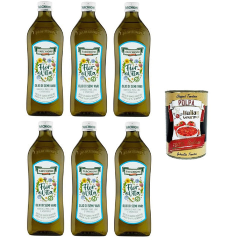 Farchioni Fior Di Vita verschiedene Samenöle Omega 3 6 9 und Vitamin E 6x1 lt italienisch Original