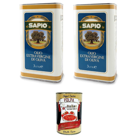 Sapio Olio Extravergine di Oliva Extra natives Olivenöl 2x3l Original italienisch Feinkost
