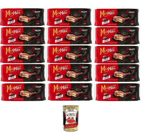 Italian Gourmet Party-Mix Balconi Mix Max Cacao, con golosa crema al cacao Mix Max Cacao, mit köstlicher Kakaocreme 15x350gr + Italian Gourmet polpa 400g 8032804040014