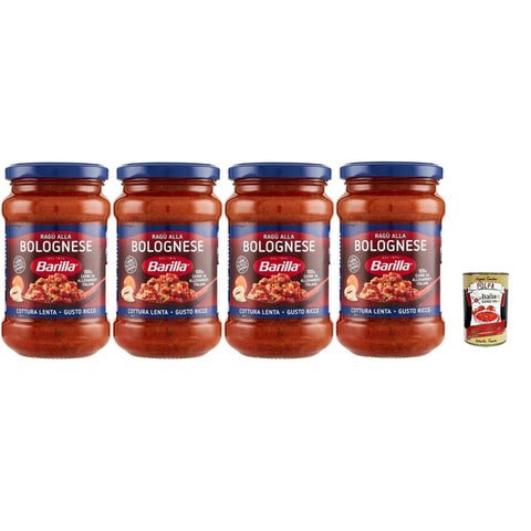 Barilla Ragù alla Bolognese, Traditionelle Italienische Fleischsauce, Glutenfrei, 4 x 300 g italienisch Original
