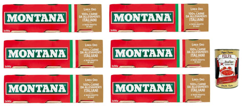 Montana linea oro Rindfleisch in Aspik dosen 3x 90 g 100% Italienisch Fleisch, Aspikfleisch Original