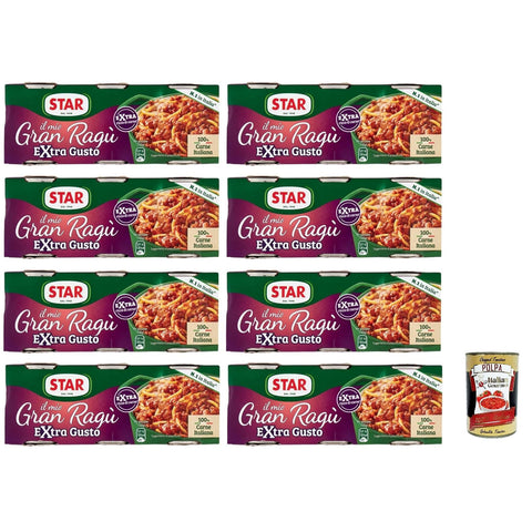 Star il mio Gran Ragù Extra Gusto mit 100% italienischem Fleisch, 8 Packung mit 3 Dosen à 100 g italienisch Original