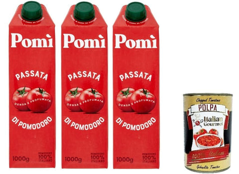 POMI' POMI' Tomatenpüree in Brik 3x1kg Original italienisch Pflege