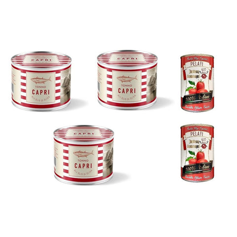 Capri Linea Catering Tonno all'Olio di Oliva Thunfisch in Olivenöl 3x1730g Original italienisch Feinkost