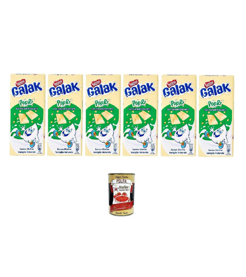 Italian Gourmet Praline 5x Galak PoPri' Weiße Schokolade mit Getreide, 90g+ Italian Gourmet polpa 400g SONDERANGEBOT 8000300391206