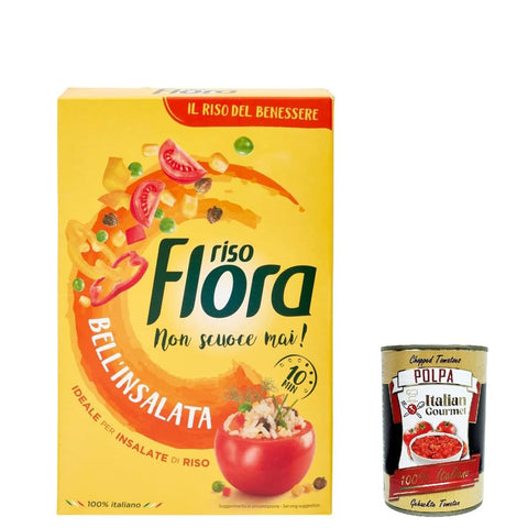 Flora Riso Bell'Insalata Ideale per Insalate di Riso, 100 % italienischer Reis, Idealer Reis für Reissalate 1 Kg italienisch Original