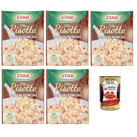 Star Il mio Risotto cremoso ai Funghi Porcini cremiges Reis Steinpilze 5x 175 g 100% italienisch Fertiggerichte Original