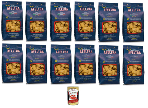 Italian Gourmet Reiswaffeln Afeltra Pasta di Gragnano I.G.P Paccheri I.G.P. Grießnudeln 12x 500gr + Italian Gourmet polpa 400g 8032804040014