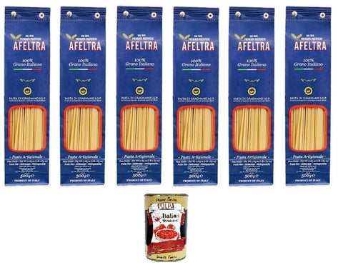 Italian Gourmet Reiswaffeln Afeltra Pasta di Gragnano I.G.P Spaghettini I.G.P. Grießnudeln 6x 500gr + Italian Gourmet polpa 400g 8032804040014