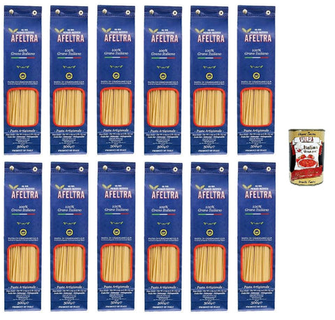 Italian Gourmet Reiswaffeln Afeltra Pasta di Gragnano I.G.P Spaghettoni I.G.P. Grießnudeln 12x 500gr + Italian Gourmet polpa 400gr 8032804040014